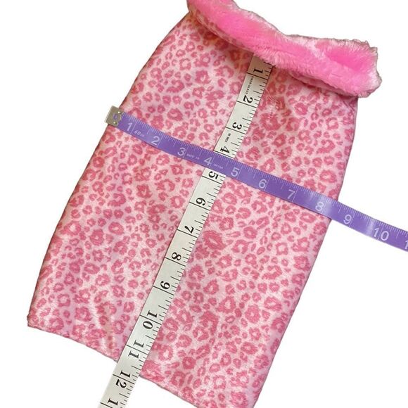 Pink Leopard Print Fashion Dog Coat - Picture 4 of 6